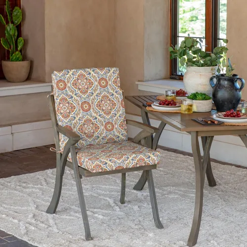 Vista 2 de ARDEN - Cojín para silla de comedor al aire libre, 20 x 20 pulgadas, resistente a la intemperie, a la lluvia y a la decoloración, cojín de patio