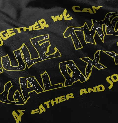 Vista 5 de Brisco Brands Together We Rule Galaxy Father Son - Camiseta para niño y niña