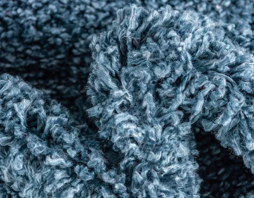 Vista 32 de Unique Loom Colección Davos Shag - Alfombra Lino
