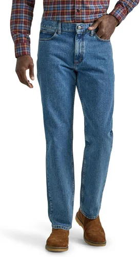 Vista 22 de Lee - Pantalones vaqueros rectos de ajuste relajado para hombre Azul hielo.