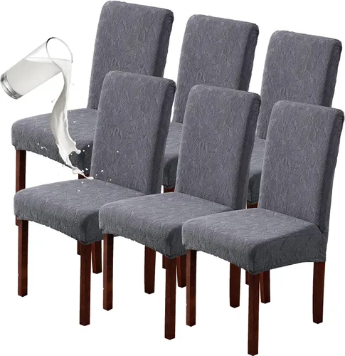 Vista 46 de Genina Fundas impermeables para sillas Parsons de comedor, fundas elásticas para sillas Parsons para comedor, cocina, funda protectora para silla