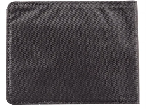 Vista 5 de Big Skinny Billetera biplegable delgada con bloqueo RFID para hombre, color negro