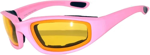 Vista 16 de OWL Gafas de espuma acolchadas para motocicleta, lente transparente con espejo ahumado