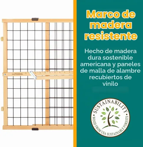 Vista 7 de MyPet Puerta de malla de alambre para mascotas