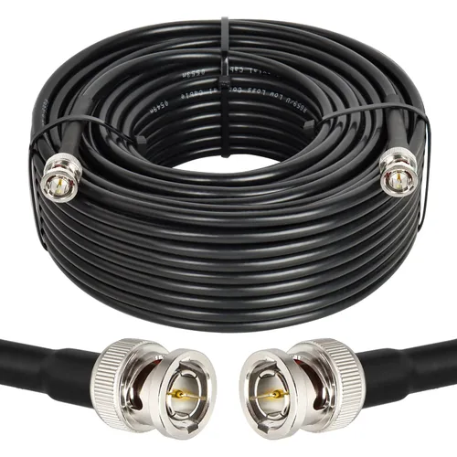 Vista 20 de XRDS -RF Cable SDI de 1 pie, cable de video digital macho BNC 75 ohmios RG59 BNC Cables soporta HD-SDI/3G/6G-SDI/4K/8K (2PCS)