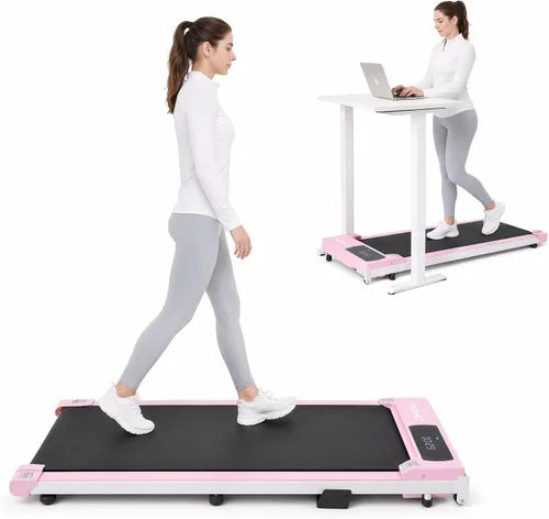 Vista 8 de Cinta de Caminar Portátil con Capacidad de 300 Libras, Cintas de Correr Portátiles para Casa y Oficina, Cinta de Correr Bajo el Escritorio