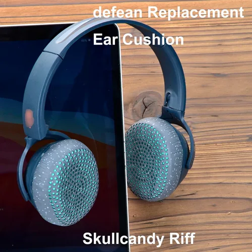 Vista 5 de Riff - Almohadillas de repuesto defean compatibles con auriculares inalámbricos Skullcandy Riff (azul)