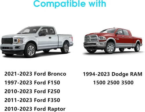 Vista 6 de sukemichi Antena universal de repuesto para automóvil de 13 pulgadas para accesorios Ford Bronco, Ford F150 F250 F350 Raptor, Dodge RAM 1500 2500
