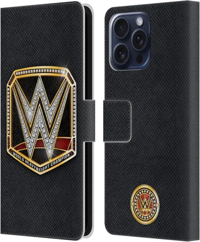 Vista 212 de Head Case Designs Officially Licensed WWE Cruiserweight Champion Title Belts Leather Wallet Case Compatible with Samsung Galaxy A07 4G Campeón