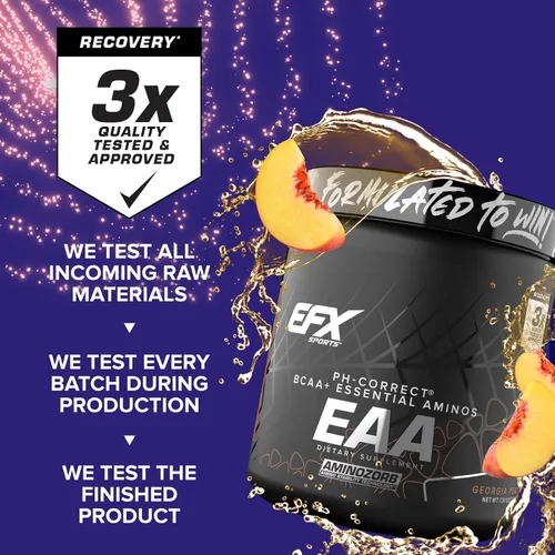 Vista 5 de EFX Sports Training Ground EAA Suplemento de aminoácidos esenciales Energía y síntesis de proteínas Pre, Intra o después del entrenamiento