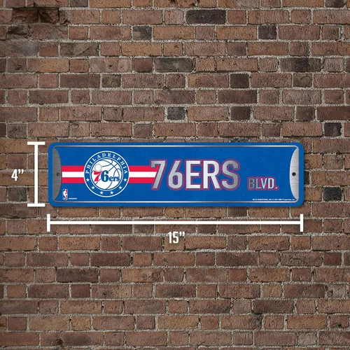 Vista 6 de Rico Industries NBA Basketball Metal Street Sign