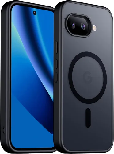 Vista 19 de SPIDERCASE Funda magnética para Google Pixel 9A, protección contra caídas de grado militar, delgada, translúcida, mate, a prueba de golpes
