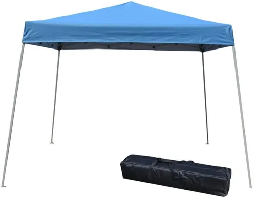 Vista 4 de Impact Canopy Carpa Desplegable con Patas Inclinadas de 10 x 10 Pies, Caqui - Sin Pared Lateral