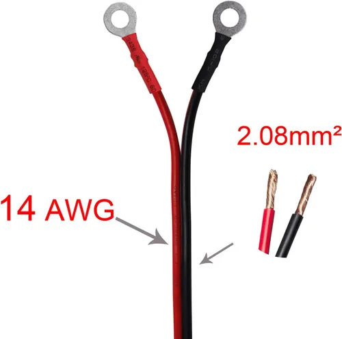 Vista 3 de CUZEC Enchufe adaptador de enchufe 14AWG de 4 pies / 3.9 ft con terminal de ojal