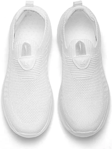 Vista 6 de Zapatos de caminar para hombre, informales, suela suave, tenis para gimnasio, correr, ligeros, transpirables, de malla, entrenamiento, deportes