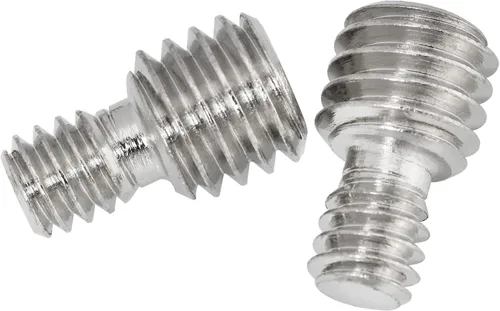 Vista 4 de 3 adaptadores de tornillo de trípode roscados macho de 3/8 pulgadas a macho de 1/4 pulgadas, macho de 1/4 pulgadas a macho de 3/8 pulgadas macho