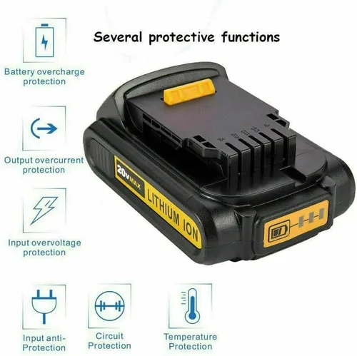 Vista 5 de Batería de repuesto para Dewalt DCD771 DCD708 DCD777 DCD791 DCD785 DCD771c2 DCD777c2 DCD780 DCD796 DCD999 DCD985 DCD800 DCD793d1 DCD7099 DCD80 5