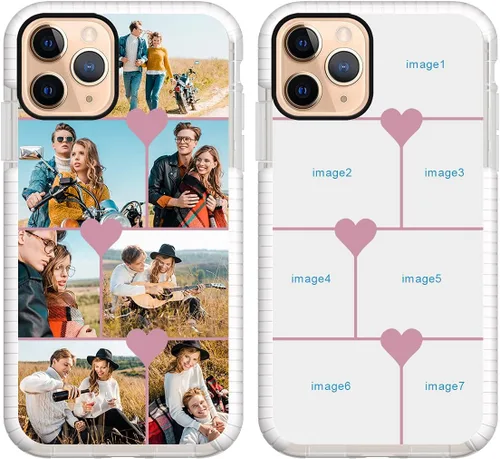 Vista 15 de Funda de teléfono personalizada para iPhone 11 Pro Max personalizada con collage de múltiples imágenes, fundas resistentes a los arañazos, a