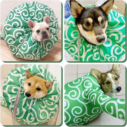 Vista 3 de WAYUTO Bolsa de secado flexible para mascotas con cordón, bolsa de secado de pelo de perro, caja de secado de pelo para cachorros, bolsa secadora