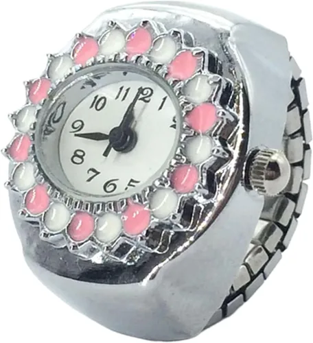 Vista 10 de Reloj de anillo inteligente con anillo preciso, reloj de cristal para cumpleaños, Navidad, regalo de San Valentín