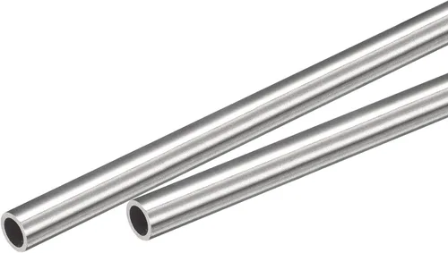 Vista 8 de uxcell Tubo capilar del acero inoxidable 304, tubería gruesa del metal de la longitud de la pared de 820.2 ft m del OD 18.0 ft m x 0.7 ft m