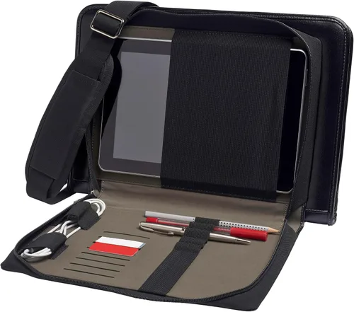 Vista 4 de Maletín de cuero negro para portátil compatible con Lenovo Ducati 5 Limited Edition 14?