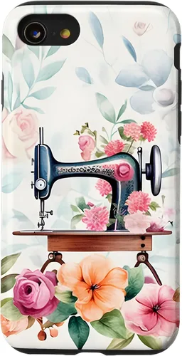 Vista 18 de Funda de costura floral vintage para máquina de coser iPhone 16