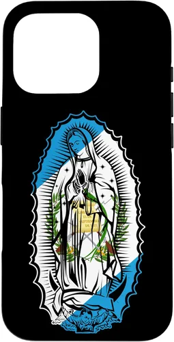Vista 20 de Funda para iPhone 16 Virgen de Guadalupe con bandera de Guatemala