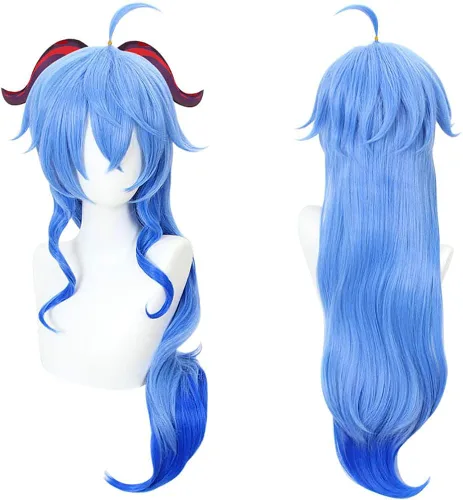 Vista 3 de Ganyu - Disfraz de cosplay de Ganyu, conjunto completo para mujer, Halloween