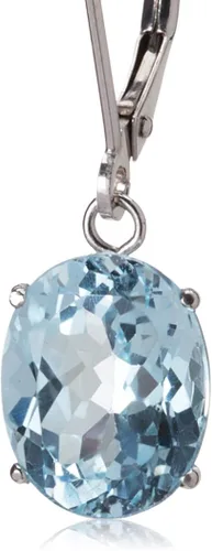 Vista 2 de Tienda Collection 14k Gold 8 x 10mm Oval Gemstone Dangle Earrings for Women with Leverbacks