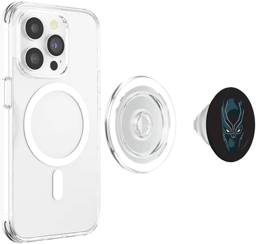 Vista 4 de Marvel Black Panther Super Hero (popsockets) PopSockets MagSafe PopGrip para iPhone