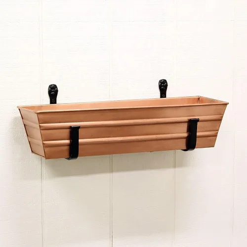 Vista 4 de Achla Designs SFB-01 - Soporte de pared para macetero, 6 pulgadas, color negro