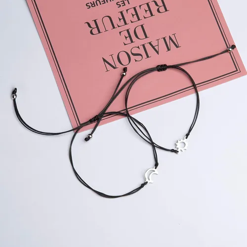 Vista 4 de morniface Pinky Pomise - Pulseras a juego a distancia, brújula de elefante, pulsera infinito para mejores amigos, pareja, familia, mujeres y hombres