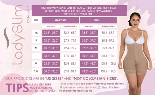 Vista 3 de LadySlim by NuvoFit 005 Fajas Colombianas Reductoras y Moldeadoras Postparto de Mujer Faja adelgazante levantadora de glúteos para mujer