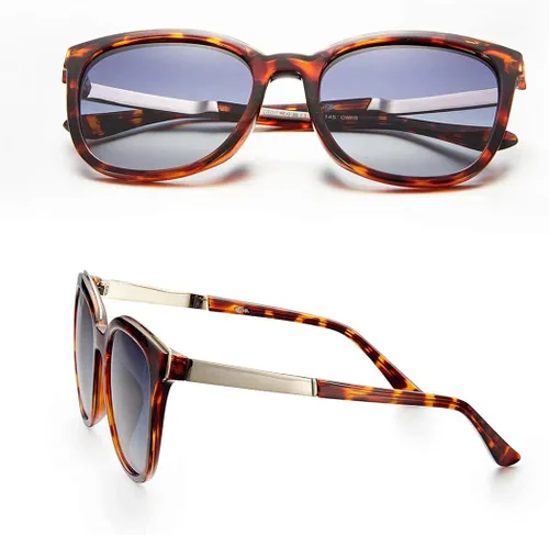 Vista 2 de AHT Gafas de sol polarizadas para mujer con rayos sombreados 100 UV ojos de gato