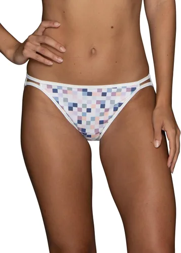 Vista 101 de Vanity Fair Bragas de bikini con tira para mujer, Illumination, con elástico sedoso y ribete de satén Paquete de 3 Negro (Midnight Black)