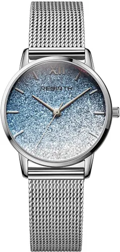 Vista 12 de MASTOP Relojes de Lujo para Mujeres Relojes Analógicos de Cuarzo Reloj Pulsera Reloj Banda de Malla Impermeable Relojes de Pulsera para Damas A
