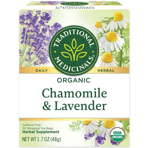 Vista 17 de Traditional Medicinals Orgánico, Stress Ease Calm con Adaptógenos, Ashwagandha y Honeybush - Promueve la Relajación - Kosher, Sin OGM, Sin Cafeína