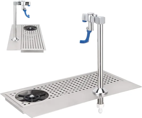Vista 8 de Topyond Enjuague de vidrio, lavadora comercial de vasos de acero inoxidable con salida de agua multiángulo, enjuague para jarra para bar