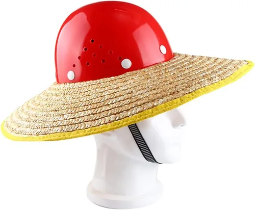 Vista 2 de Mipcase Sombrero duro, sombrero de paja tejida de paja completa, protección de extensión de protección para el sol, visera solar, accesorios