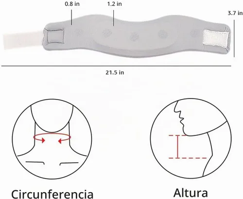 Vista 7 de Soporte de cuello para dolor de cuello y apoyo, soporte cervical de espuma suave para dormir, transpirable, soporte para el cuello mantiene