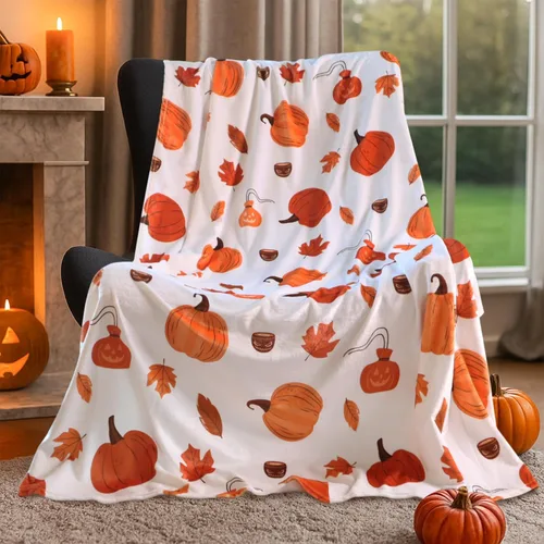 Vista 15 de Gogreen - Manta de forro polar de Halloween tamaño individual, manta acogedora de microfibra - 300GSM ultra suave, manta estampada de microfibra