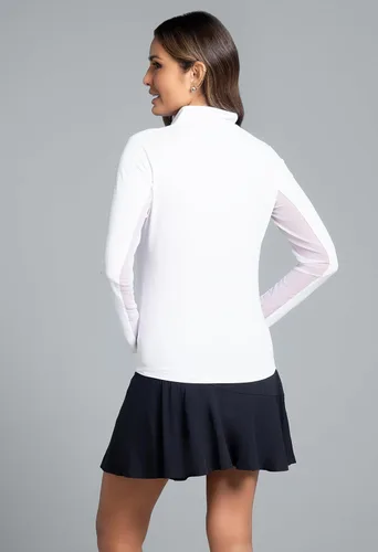 Vista 2 de IBKUL Athleisure Wear 80000 - Camiseta de protección solar UPF 50+ Icefil Cooling-Solid de manga larga con cuello alto falso