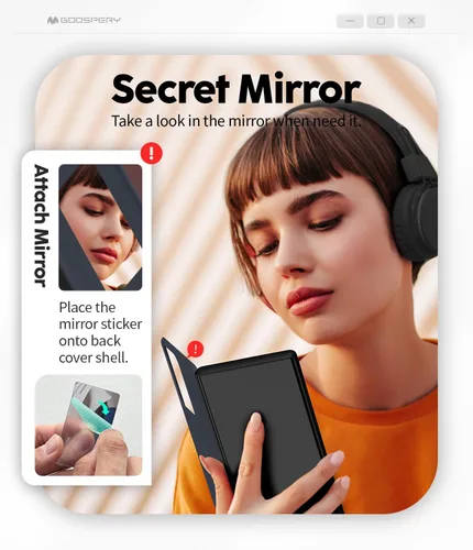 Vista 347 de GOOSPERY Parachoques magnético para puerta compatible con Galaxy S9 Plus, tarjetero tipo billetera con cierre automático por iman, funda protectora