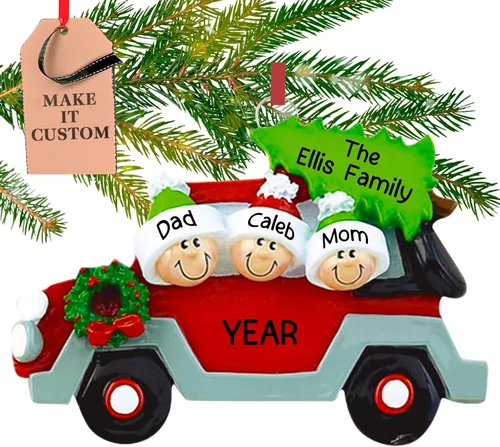 Vista 10 de Adorno personalizado para pareja 2026 Adornos de Navidad personalizados para árbol Regalo de recuerdo festivo personalizado para dos personas