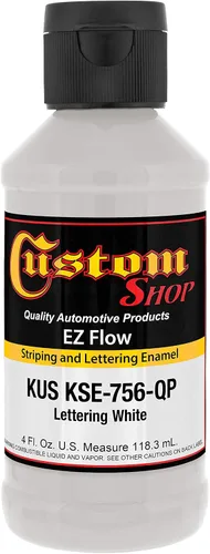 Vista 11 de Custom Shop KSE755-QP - Pintura esmaltada EZ Flow a rayas y letras de oro 23K, 4 onzas