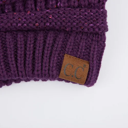 Vista 224 de C.C Trendy Warm Chunky Soft Stretch Cable Knit Beanie