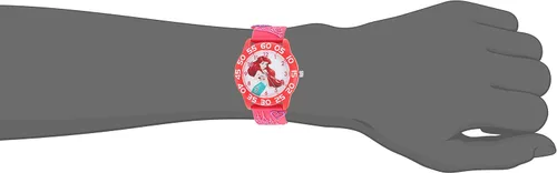 Vista 2 de Disney Princess - Reloj analógico de cuarzo 3D para niños, Rosado
