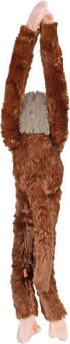 Vista 4 de Wild Republic Ecokins - Mono de ardilla colgante, animal de peluche, 22 pulgadas, regalo para niños, juguete de peluche, hecho de botellas de agua