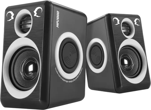 Vista 11 de RECCAZR SP2040 Altavoces de computadora envolvente con graves profundos USB con cable multimedia altavoz para PC/portátiles/teléfono inteligente